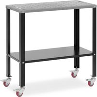 stół spawalniczy montażowy mobilny z półką do 544kg 91x46cm