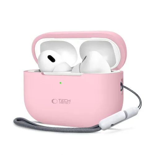 Etui Tech-Protect Silicone na Apple AirPods Pro 1 / 2 - różowe na Arena.pl