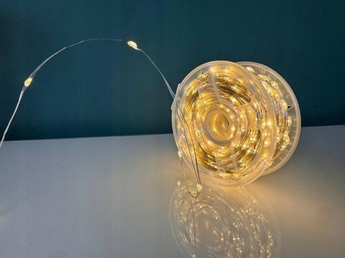 Lampki choinkowe 500 LED mikro drucik 50m IP65 pilot na Arena.pl