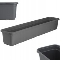 KADAX Doniczka Skrzynka Balkonowa 80cm Antracyt