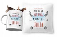 Zestaw Dla Juli Poduszka + Kubek Na Prezent Z Nadrukiem Ze Zdjęciem