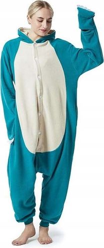 KOSTIUM PIŻAMA Z UŚMIECHEM KOMBINEZON Z KAPTUREM AKSAMITNA ZIELONA r L na Arena.pl