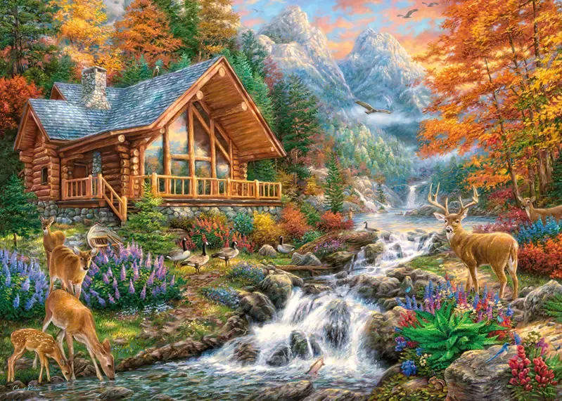 Puzzle 1000 elementów. Alpejski spokój 30400 zdjęcie 6