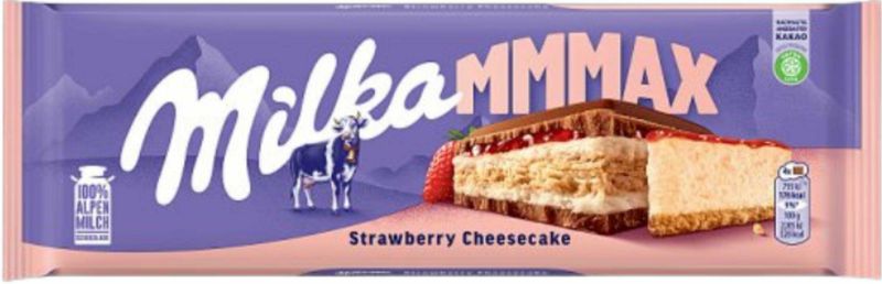 MILKA CZEKOLADA 300G STRAWBERRY CHEESCAKE zdjęcie 1