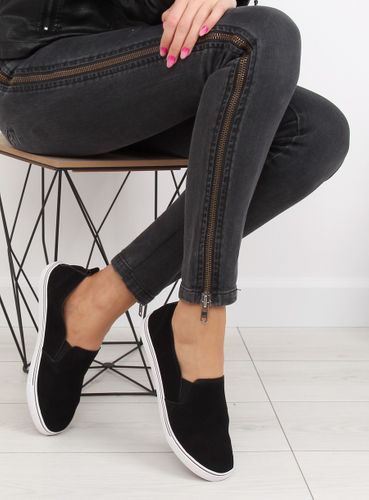 Trampki slipony czarne XL07P BLACK - 39 na Arena.pl