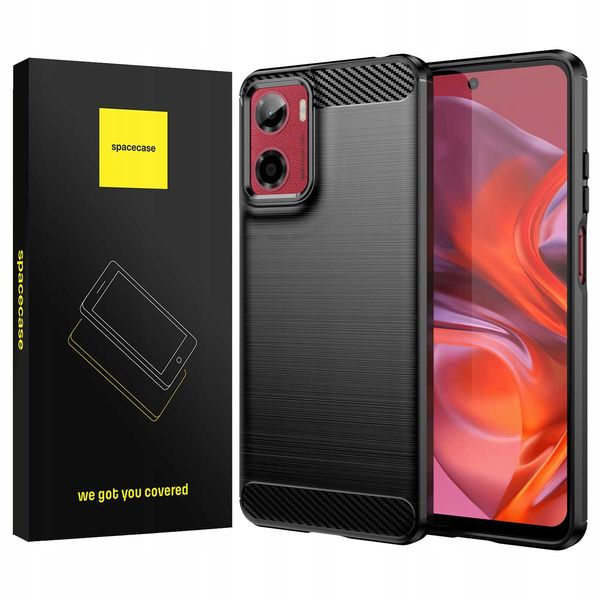 Spacecase Carbon Moto G05/E15 Black zdjęcie 1