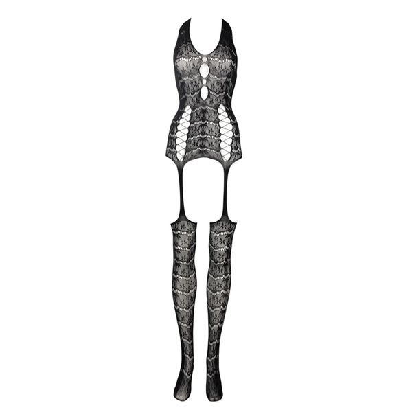 Lace Suspender Bodystocking - One Size zdjęcie 8