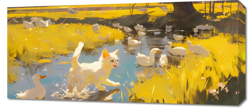 Obraz 90x40cm Słońce na Wsi zdjęcie 1