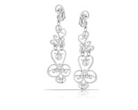 klipsy ażurowe z kryształkami z kolekcji wedding dream (e8144ag)