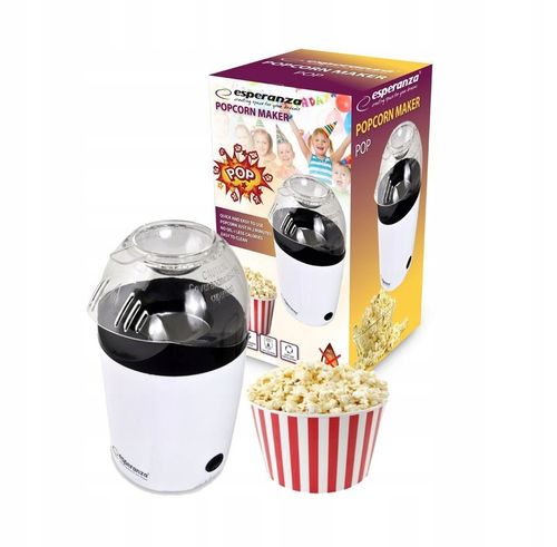 URZĄDZENIE MASZYNKA MASZYNA DO ROBIENIA POPCORNU BEZ TŁUSZCZU 1200W na Arena.pl