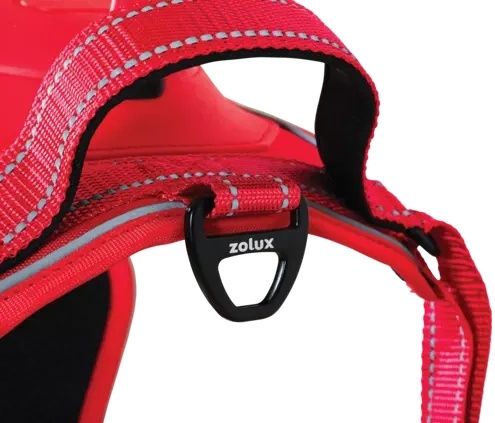 Szelki dla psa z wbudowaną smyczą automatyczną Zolux Easyride M czerwone na Arena.pl