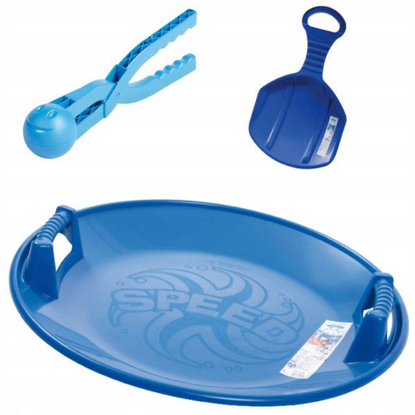 Sanki SPEED + ślizg KID2 + kulkomat IKUL1, Niebieski zdjęcie 1