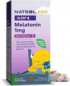 Natrol Kids Melatonin 30 tabletek MELATONINA TRUSKAWKA