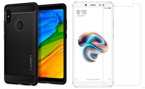 ETUI SPIGEN RUGGED REDMI NOTE 5 / 5 PRO + SZKŁO 9H na Arena.pl