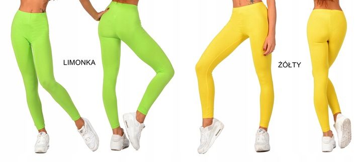 LEGGINSY bawełniane na gumce getry fitness M/38 zdjęcie 3