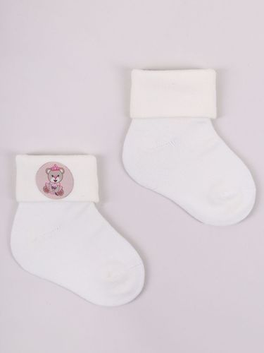 Skarpety niemowlęce bawełniane dziewczęce miś 3PAK 6-12 miesięcy YOCLUB na Arena.pl