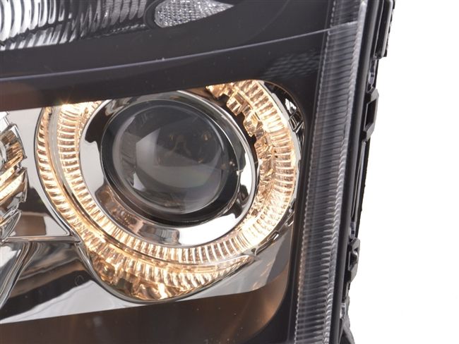 LAMPY REFLEKTORY Do OPEL VECTRA C Od 2002 Do 2005 Roku RINGI SOCZEWKI BLACK zdjęcie 4