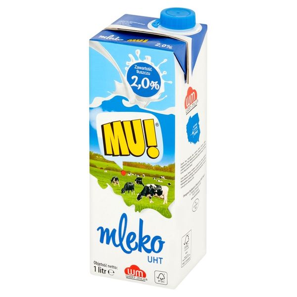 Mleko UHT Wart-Milk MU! 2% 1l x12 zdjęcie 5