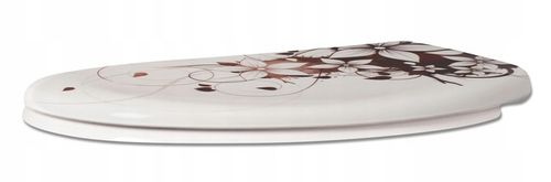 DESKA WC SEDESOWA WOLNOOPADAJĄCA TWARDY DUROPLAST NADRUK ESTIVA WENGE na Arena.pl