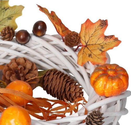 SZTUCZNE DYNIE DYNIA DEKORACJE JESIENNE DUŻY ZESTAW LIŚCIE ŻOŁĘDZIE na Arena.pl