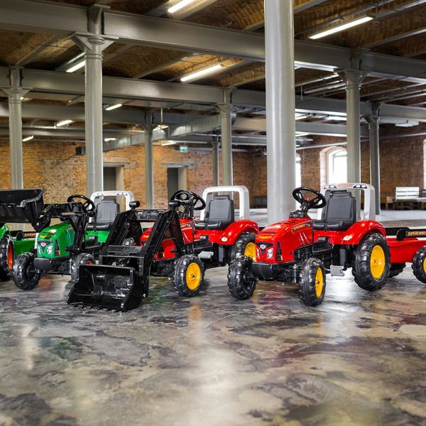 FALK Traktor Red Supercharger na Pedały z Przyczepą od 3 Lat zdjęcie 4