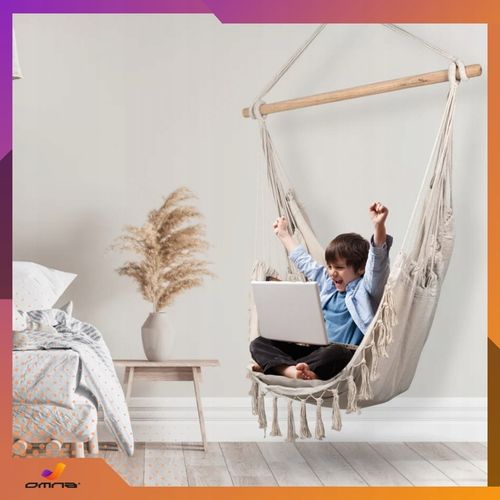 Fotel wiszący krzesło Brazylijskie Huśtawka Hamak Ogrodowy Na Balkon na Arena.pl