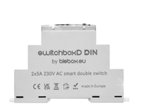 BleBox SwitchBoxD DIN PODWÓJNY PRZEŁĄCZNIK ON/OFF NA SZYNĘ DIN µWiFi WiFi