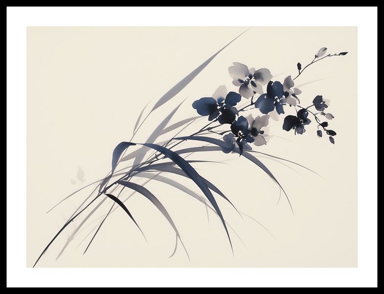 Plakat 55x40cm Orchidea w Sepii zdjęcie 3