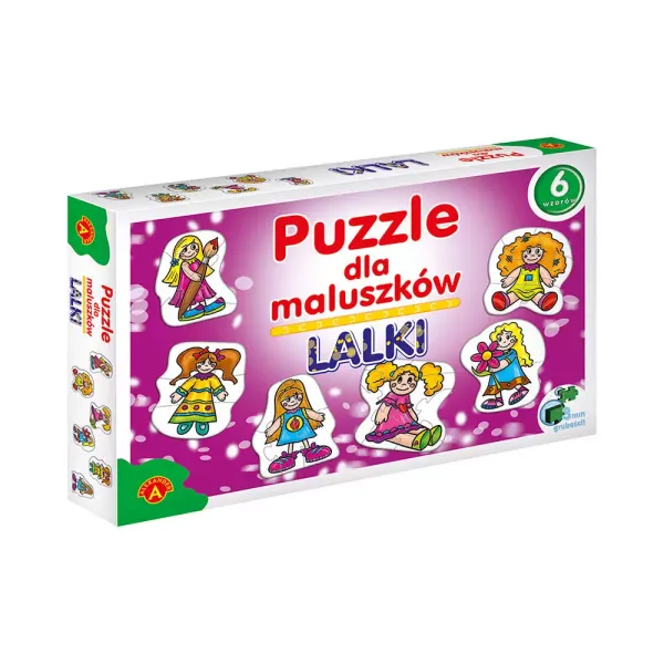 Puzzle konturowe dla maluszków. Lalki zdjęcie 1
