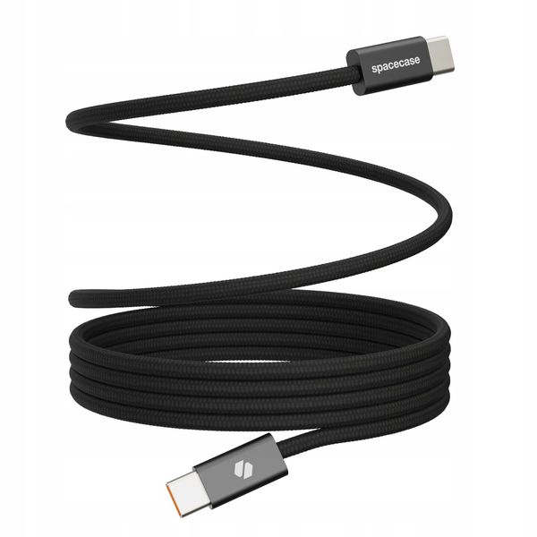 Spacecase Usb-C To Usb-C Magnetic Cable 1M 100W Cl06 Black zdjęcie 4