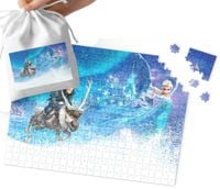 PUZZLE TRADYCYJNE - KRAINA LODU WZORY Z BAJEK DLA DZIECI 24el + WORECZEK