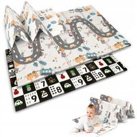 MATA PIANKOWA EDUKACYJNA SKŁADANA DLA DZIECI DUŻA 150x200 DWUSTRONNA NUKIDO