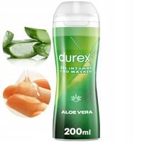 DUREX PLAY 2w1 ALOE VERA Żel Intymny Nawilżający Lekki 200 ml MASAŻ i
