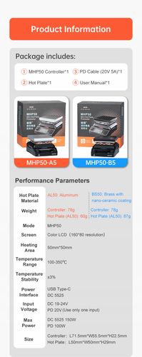 MINIWARE MHP50-A5 mini stacja grzewcza podgrzewacz na Arena.pl