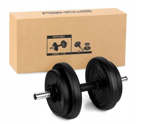 Hantle regulowane hantle bitumiczne 7,5kg ciężarki do ćwiczeń Spokey na Arena.pl