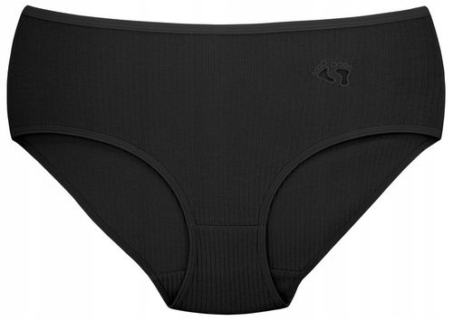 Majtki Bawełniane Damskie Z Wysokim Stanem Figi Prążkowane Wielopak 3XL na Arena.pl