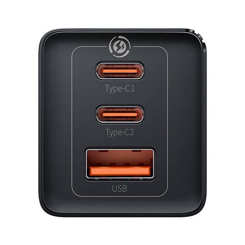 ładowarka sieciowa baseus gan5 pro 2xusb-c + usb, 65w (czarna) na Arena.pl