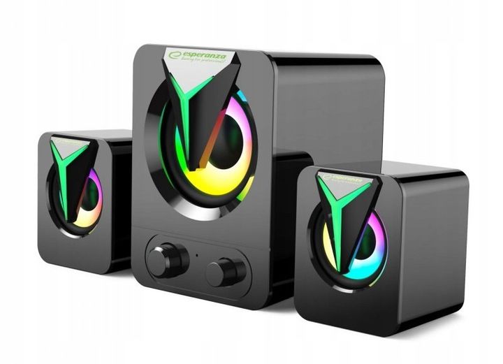 ESPERANZA GŁOŚNIKI 2.1 USB LED RAINBOW SOPRANO EGS107 zdjęcie 1
