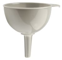 Lejek plastikowy kuchenny uniwersalny 12,5 cm szary jasny tworzywo