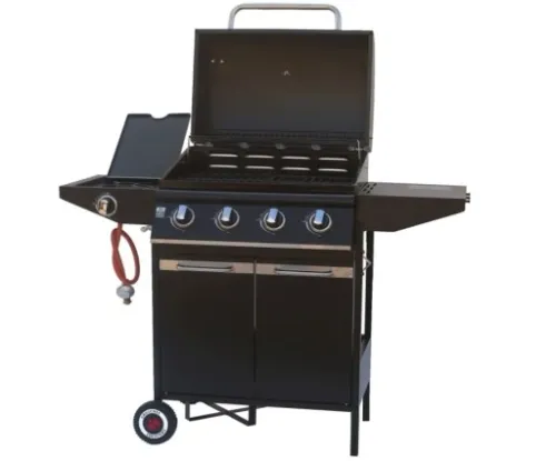 GRILL GAZOWY WÓZEK 4.1 (14,8 KW) Z RUSZTEM ŻELIWNYM + POKROWIEC na Arena.pl