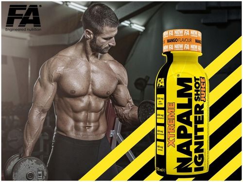 NAPALM JUICE SHOT ZESTAW 12 sztuk po 120ml SZOT PRZEDTRENINGÓWKA FA na Arena.pl