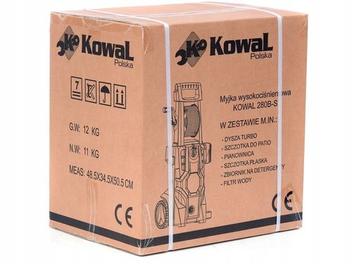 MYJKA CIŚNIENIOWA KOWAL 280B-S samossąca metal pompa BOGATY ZESTAW na Arena.pl