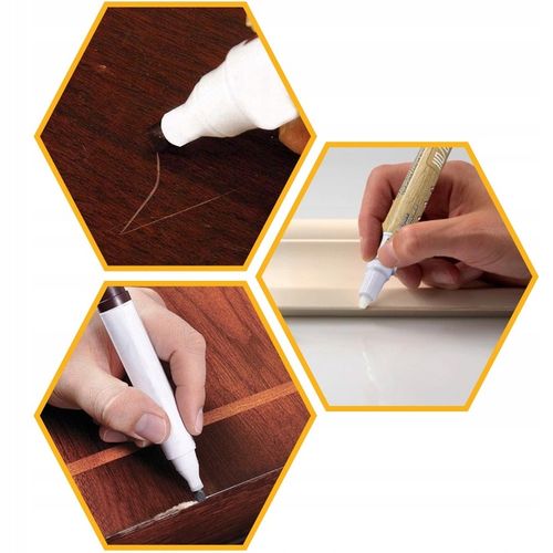 MARKER RETUSZERSKI DO MEBLI BIAŁY PISAK SZYBKOSCHNĄCY 12ml RAL 9003 na Arena.pl