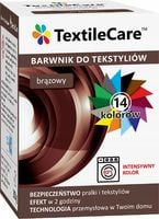 TextileCare BARWNIK FARBA 350g do UBRAŃ TKANIN BRĄZOWY