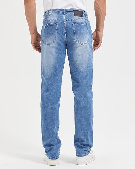 Spodnie Męskie Jeansy Slim Fit Granatowe Bawełniane Elastyczne Rozmiar 34 zdjęcie 2