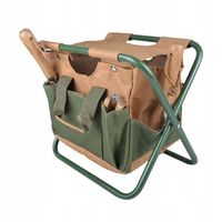 Krzesło ogrodowe ogrodnicze Taboret Składany mały stołek z kieszonkami