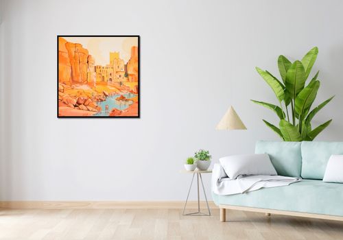 Plakat 80x80cm Ruiny pod Słońcem na Arena.pl