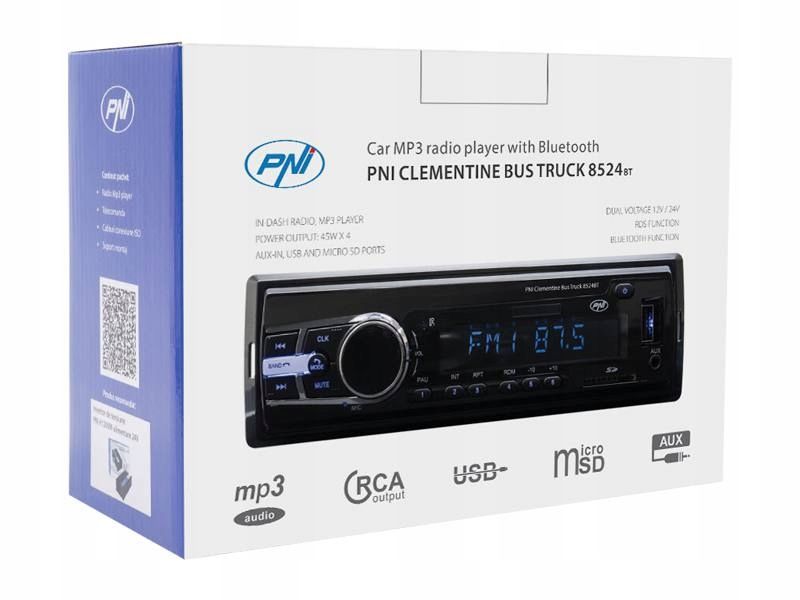 Radio samochodowe USB Bluetooth 1 DIN ISO zdjęcie 4