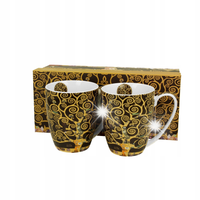 2X KUBEK Porcelanowy 350ML KOMPLET ZESTAW KUBKÓW Art. Gallery Gustav Klimt