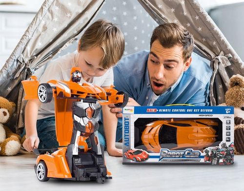 AUTO ROBOT TRANSFORMUJĄCY SAMOCHÓD NA PILOTA ZDALNIE STEROWANY DLA CHŁOPCA na Arena.pl